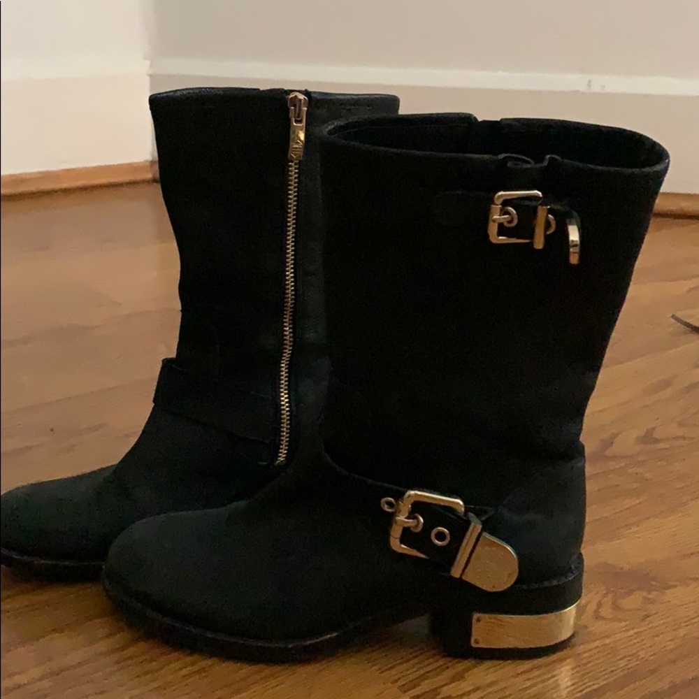 Vince Camuto leather biker boots